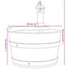 vidaXL Vodena fontana s crpkom 28x28x34,5 cm od masivne jelovine
