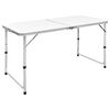 vidaXL Sklopivi stol za kampiranje podesivi aluminijski 120 x 60 cm