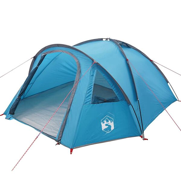 vidaXL Kamping &scaron;ator s krovom Plava 308 x 268 x 130 cm Poliester