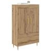 vidaXL Highboard Umjetnički hrast 69,5 x 31 x 115 cm Konstruirano drvo