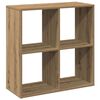 vidaXL Pregrada / regal za knjige boja hrasta 69,5x29x69,5 cm drveni