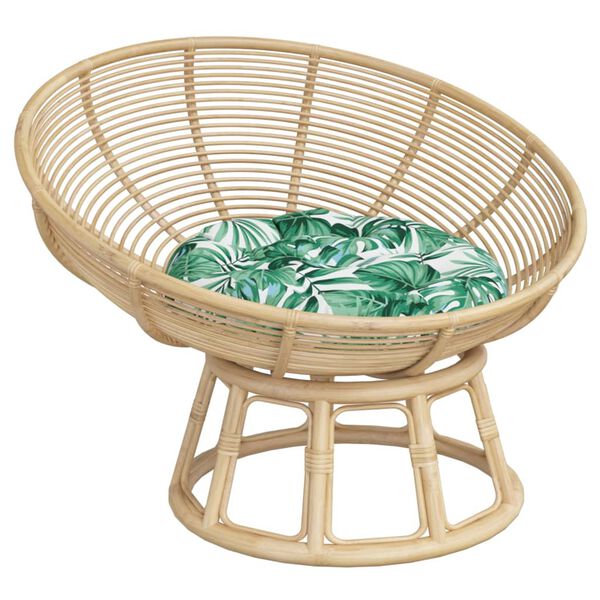 vidaXL Okrugli jastuk s uzorkom li&scaron;ća &Oslash; 60 x 11 cm od tkanine Oxford