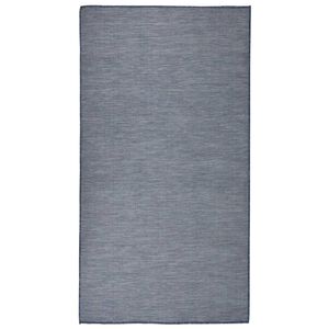 vidaXL Vanjski tepih ravnog tkanja 80 x 150 cm plavi