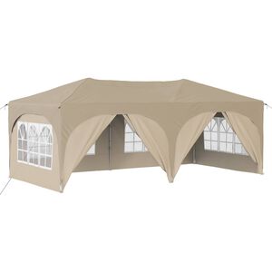 vidaXL Rastezljivi &scaron;ator za zabave 575 x 288 x 245 cm Krem