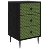 vidaXL Noćni ormar GELEEN Crni hrast 36 x 33 x 61 cm Konstruirano drvo