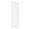 vidaXL Klizna vrata 78 x 211 cm Konstruirano drvo Bijela