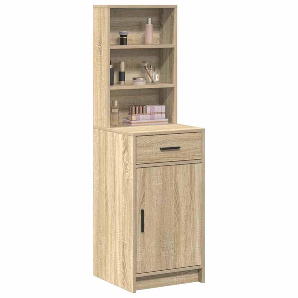 vidaXL Highboard Sonoma hrast 40 x 40,5 x 135 cm Konstruirano drvo