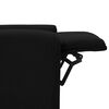 vidaXL Masažna fotelja od tkanine crna