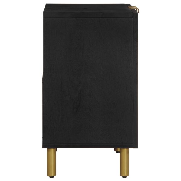 vidaXL Kupaonski ormarić umivaonik crni 62x33x58 cm konstruirano drvo