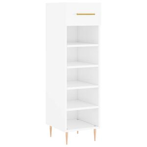 vidaXL Ormarić za cipele sjajni bijeli 30x35x105 cm konstruirano drvo