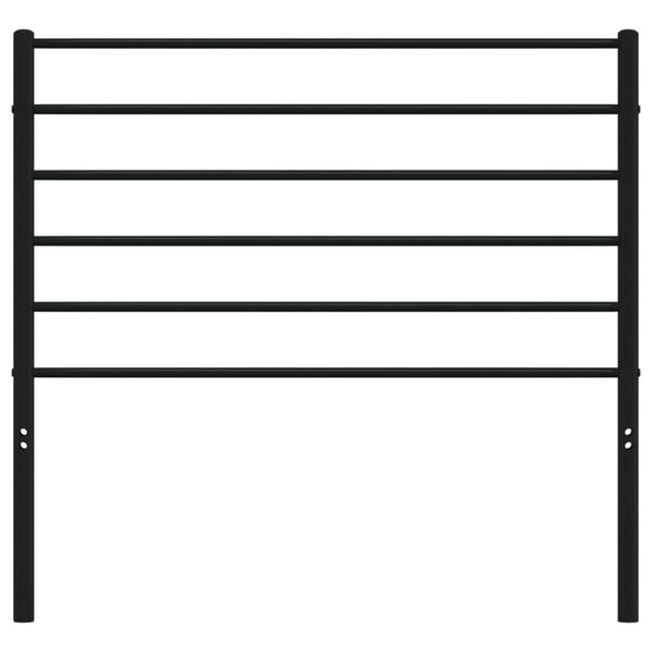 vidaXL Metalno zamjensko uzglavlje crno 80 cm