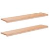 vidaXL Step treads 2 kom. 120 x 30 x 2 cm Prirodna Čvrsto drvo bukve