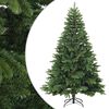 vidaXL Umjetno božićno drvce s nogom Zelena 210 cm PVC, PE i čelik