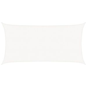 vidaXL Jedro za za&scaron;titu od sunca HDPE pravokutno 2 x 4 m bijelo