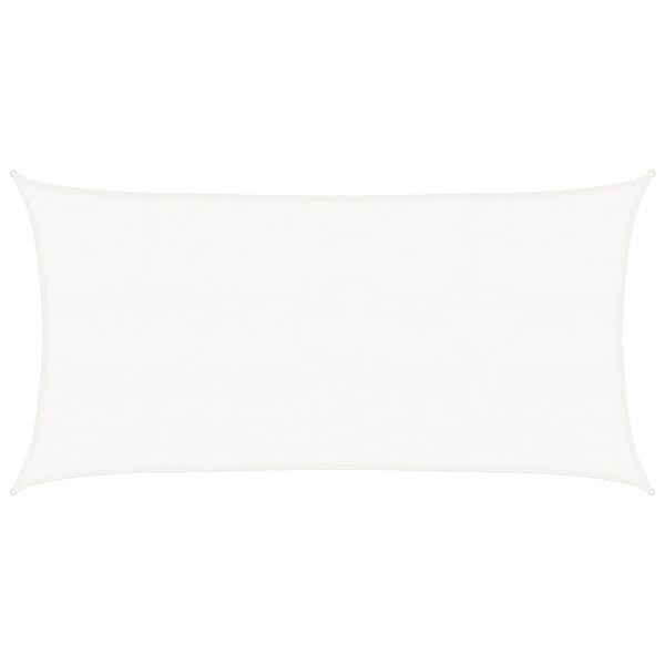vidaXL Jedro za za&scaron;titu od sunca HDPE pravokutno 2 x 4 m bijelo