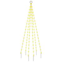 vidaXL Božićno drvce na stijegu 108 LED žarulja tople bijele 180 cm