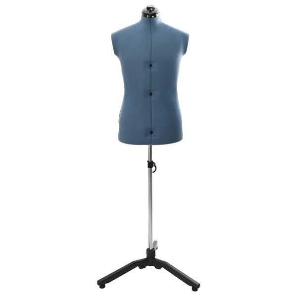 vidaXL Podesivi oblik haljine za žene Plava 37.5-45.5 inča tkanina