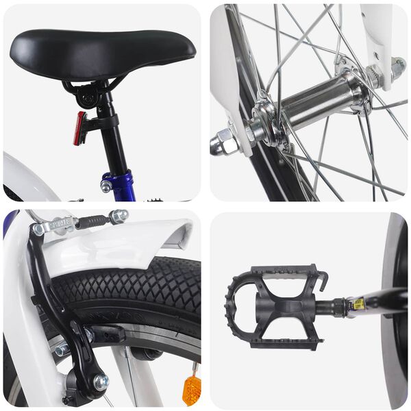 vidaXL Dječji Bicikl 20 Inča za djecu od 6 do 11 godina Plava bijela