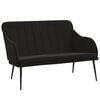 vidaXL Klupa crna 110 x 76 x 80 cm bar&scaron;unasta
