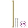 vidaXL Ručke za ormarić 20 kom zlatne 480 mm od nehrđajućeg čelika