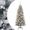 vidaXL Umjetno božićno drvce s kuglicom 150 cm 150 LED lampica