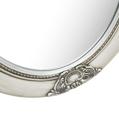 vidaXL Zidno ogledalo u baroknom stilu 50 x 60 cm srebrno