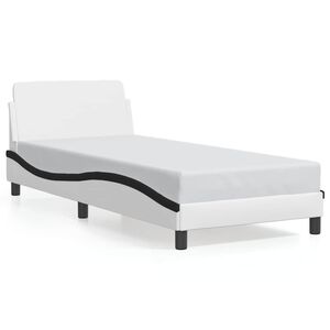 vidaXL Okvir za krevet Dover crno-bijeli 80x200 cm umjetna koža