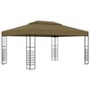 vidaXL Sjenica 3 x 4 m smeđe-siva 180 g/m&sup2;