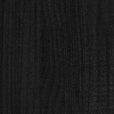 vidaXL Ormarić za knjige / sobna pregrada crni 36x33x110 cm borovina