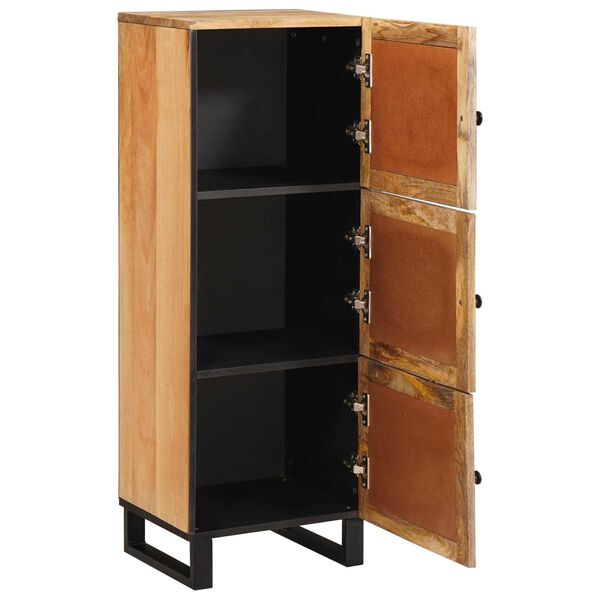 vidaXL Highboard s pohranom Smeđa 90 x 33 x 75 cm Čvrsto drvo manga