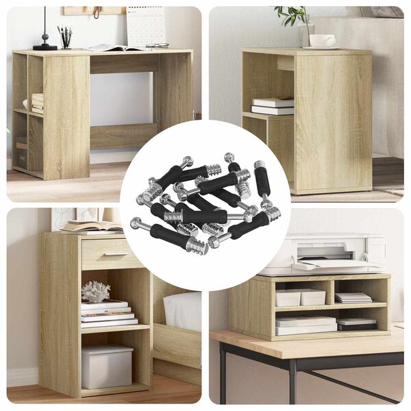 vidaXL Brava vijak s kamerom 4000 pcs Srebrna i crna Metal