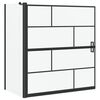 vidaXL Ekran za kadu i tu&scaron; Crna i prozirna 116 x 68 x 128 cm