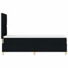 vidaXL Krevet s opruga kutije s madracem Crna 80 x 200 cm tkanina