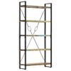 vidaXL Police za knjige s 5 razina 90 x 30 x 180 cm obnovljeno drvo