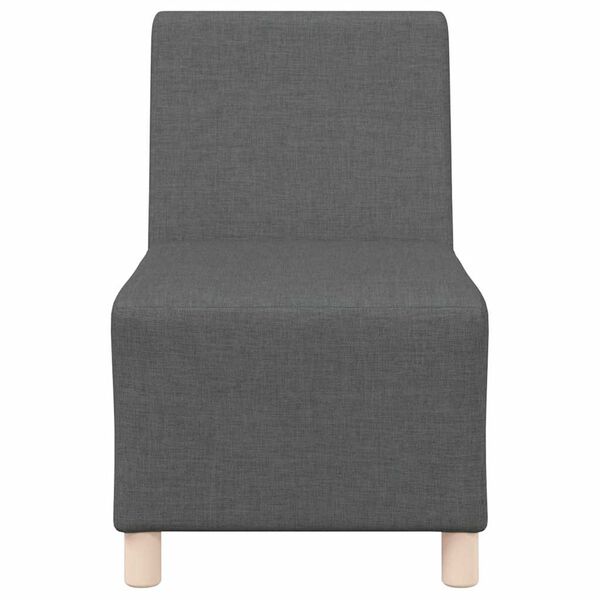 vidaXL Modularna sofa bez naslona za ruke tamno siva 55 cm tkanina