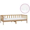 vidaXL Dnevni ležaj s madracem 90x200 cm boja meda od masivne borovine