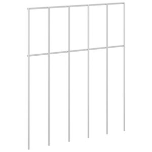 vidaXL Panel vrtne ograde 48 kom. 25 x 30 cm Pocinčani čelik Srebrna