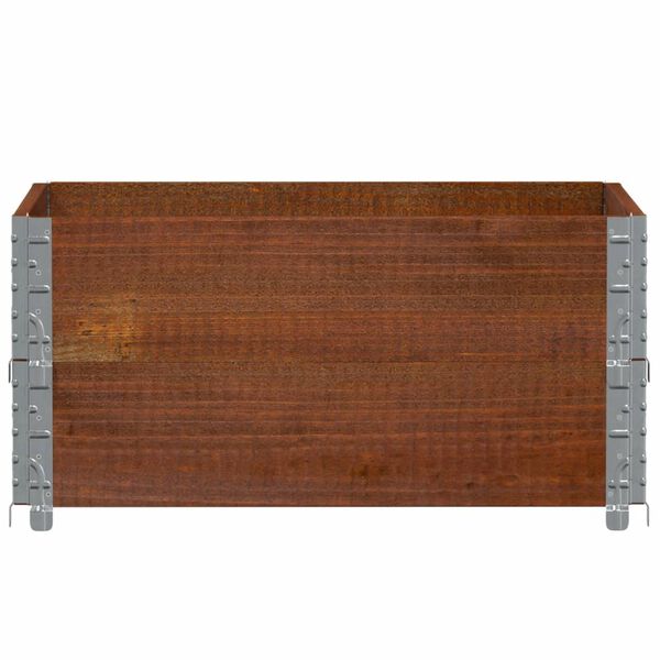 vidaXL Vrtna sadilica smeđa 80x60 cm od borovine