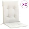 vidaXL Jastuci za stolice 6 kom pro&scaron;arano krem100x50x4 cm tkanina
