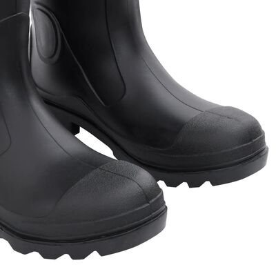 vidaXL Čizme za kišu crne veličina 43 PVC
