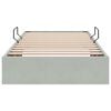 vidaXL Krevet s od storage s pohranom Svijetlo siva 90 x 190 cm Bar&scaron;un