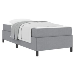 vidaXL Krevet s opruga kutije Svijetlo siva 80 x 200 cm tkanina