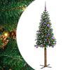 vidaXL Mr&scaron;avo božićno drvce Zelena 150 cm PVC i čvrsto drvo bora