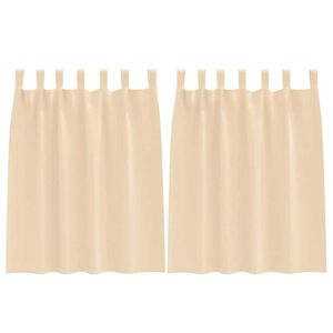 vidaXL Zavjese za blackout s prstenovima 2 pcs Krema 140 x 140 cm