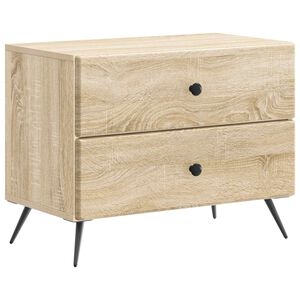 vidaXL Noćni ormar Hrast sonoma 62 x 34,5 x 47,5 cm Konstruirano drvo