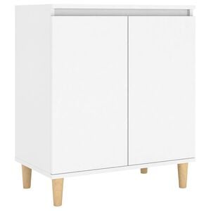 vidaXL Komoda s drvenim nogama bijela 60x35x70 cm konstruirano drvo