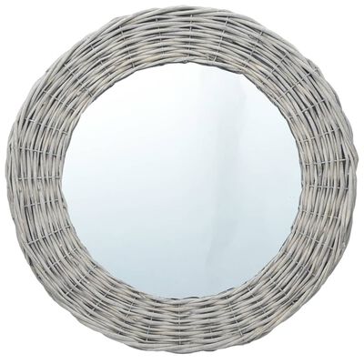 vidaXL Ogledalo od pruća 60 cm