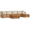 vidaXL Set vanjskih sofa 6 kom. Prirodna Čvrsto drvo akacije
