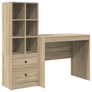 vidaXL Stol Sonoma hrast 135,5 x 50 x 127 cm 2 kom.