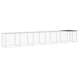vidaXL Kavez za koko&scaron;i s krovom antracit 603x98x90 cm pocinčani čelik